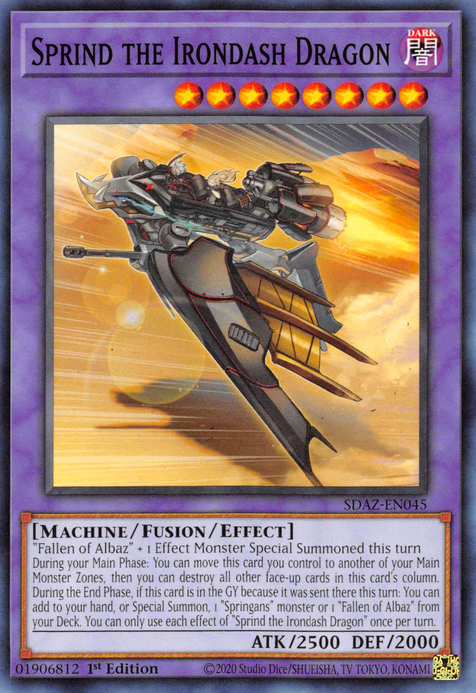 Sprind the Irondash Dragon, Structure Deck: Albaz Strike · SDAZ-EN045