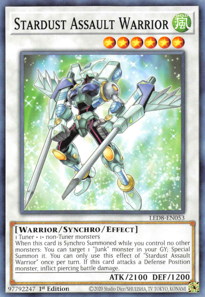 Stardust Assault Warrior, Legendary Duelists: Synchro Storm · LED8-EN053