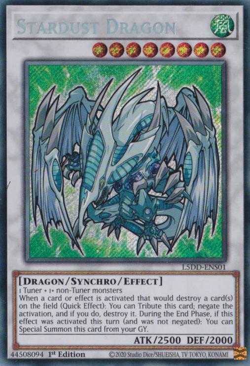 Stardust Dragon, Legendary 5D's Decks · L5DD-ENS01