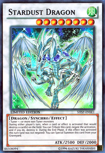 Stardust Dragon, Shadow Specters Sneak Peek Participation Card · SHSP-ENSE1