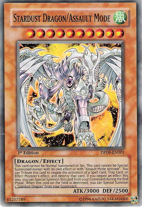 Stardust Dragon/Assault Mode, Duelist Pack: Yusei 2 · DP09-EN001