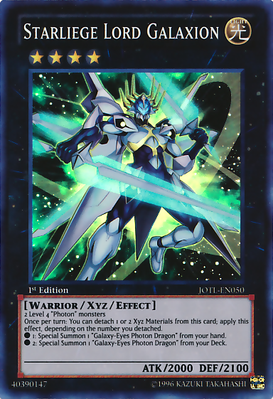Starliege Lord Galaxion, Judgment of the Light Sneak Peek Participation Card · JOTL-EN050