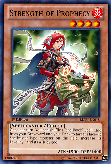 Strength of Prophecy, Return of the Duelist Sneak Peek Participation Card · REDU-EN018