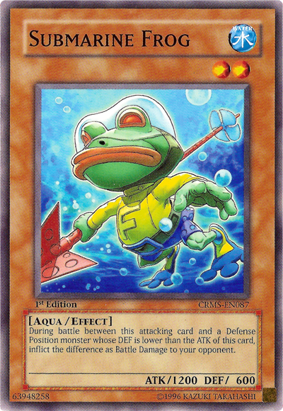 Submarine Frog, Crimson Crisis Sneak Peek Participation Card · CRMS-EN087