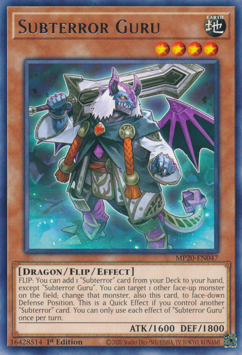 Subterror Guru, 2020 Tin of Lost Memories · MP20-EN047