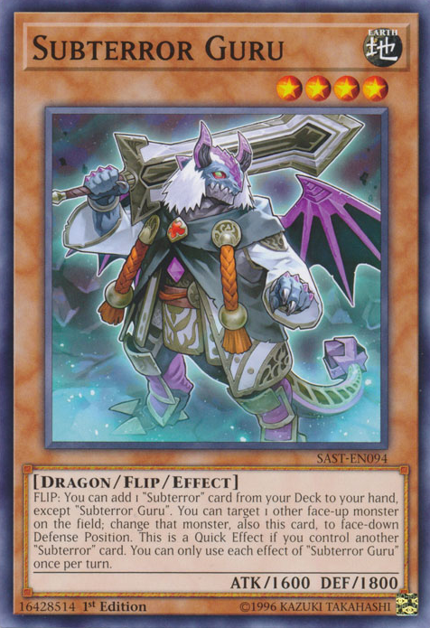 Subterror Guru, Savage Strike Sneak Peek Participation Card · SAST-EN094