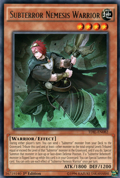 Subterror Nemesis Warrior, The Dark Illusion Sneak Peek Participation Card · TDIL-EN082