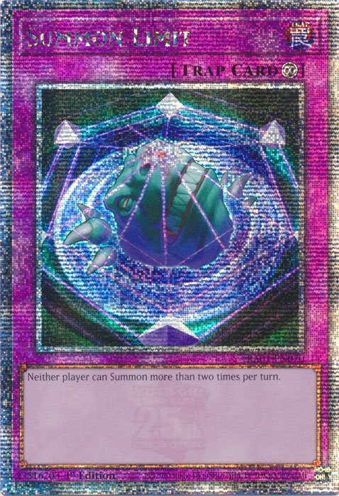 Summon Limit, 25th Anniversary Rarity Collection · RA01-EN070