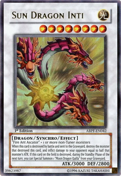 Sun Dragon Inti, Absolute Powerforce Sneak Peek Participation Card · ABPF-EN042