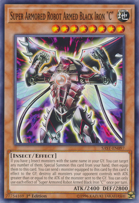 Super Armored Robot Armed Black Iron "C", Savage Strike Sneak Peek Participation Card · SAST-EN097