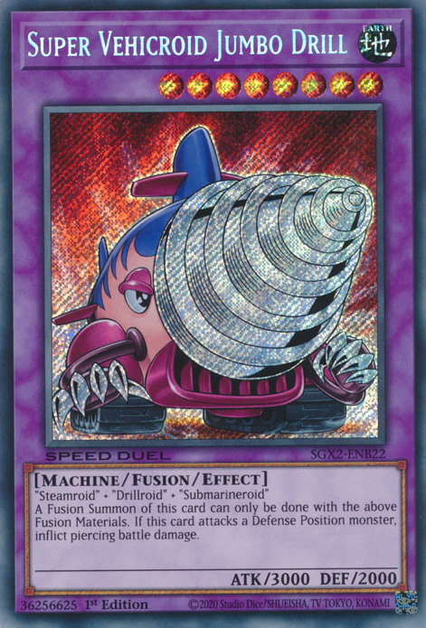 Super Vehicroid Jumbo Drill, Speed Duel GX: Midterm Paradox · SGX2-ENB22