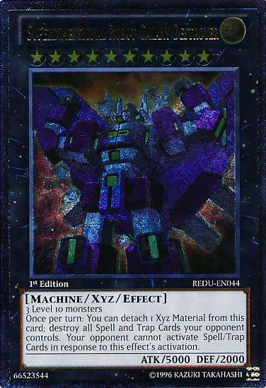 Superdimensional Robot Galaxy Destroyer, Return of the Duelist Sneak Peek Participation Card · REDU-EN044