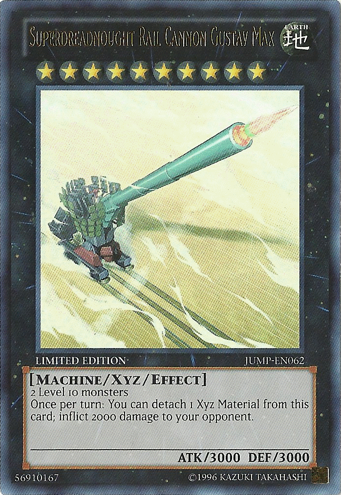 Superdreadnought Rail Cannon Gustav Max, Shonen Jump May 2006 subscription bonus · JUMP-EN062