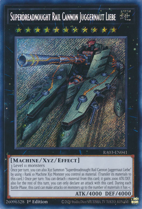 Superdreadnought Rail Cannon Juggernaut Liebe, Quarter Century Bonanza · RA03-EN041