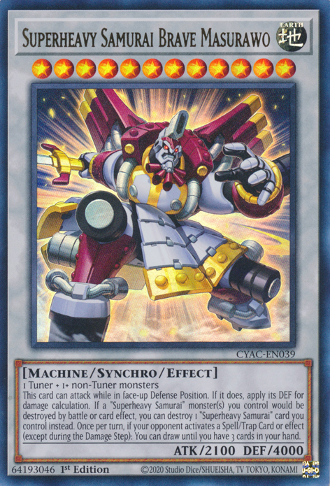 Superheavy Samurai Brave Masurawo, Cyberstorm Access · CYAC-EN039