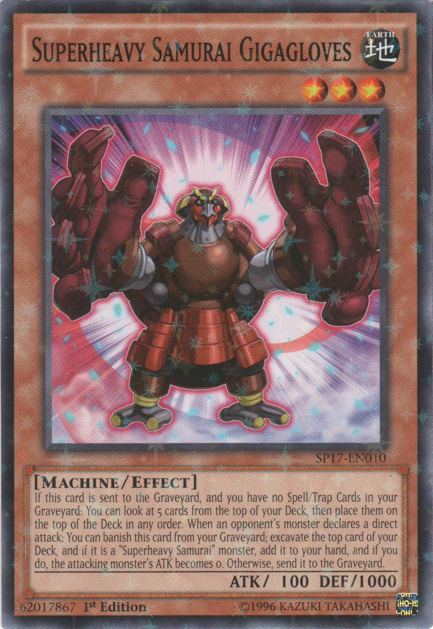 Superheavy Samurai Gigagloves, Star Pack Battle Royal · SP17-EN010