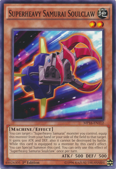 Superheavy Samurai Soulclaw, 2016 Mega-Tin Mega Pack · MP16-EN112