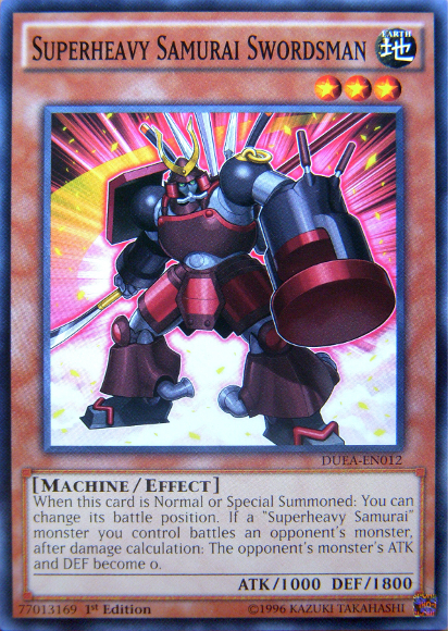 Superheavy Samurai Swordsman, Duelist Alliance Sneak Peek Participation Card · DUEA-EN012