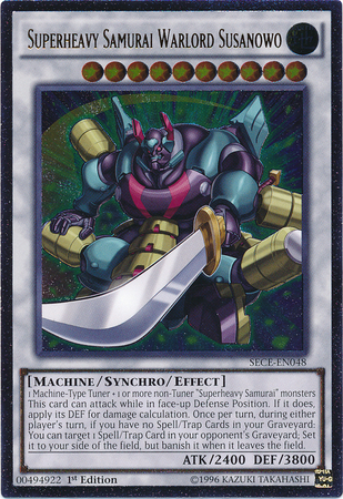 Superheavy Samurai Warlord Susanowo, Secrets of Eternity Sneak Peek Participation Card · SECE-EN048