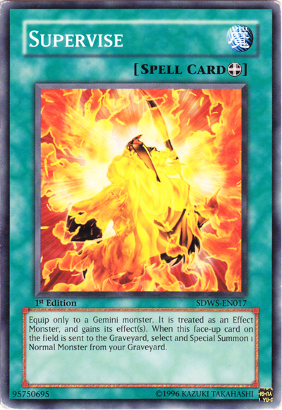 Supervise, Warriors' Strike Structure Deck · SDWS-EN017