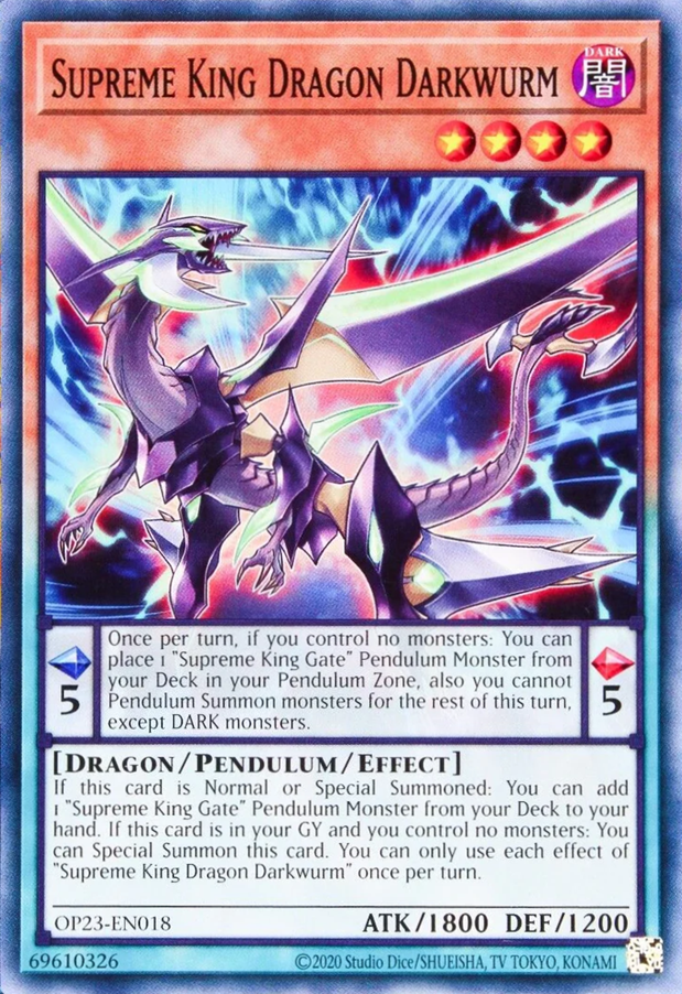 Supreme King Dragon Darkwurm, OTS Tournament Pack 23 · OP23-EN018