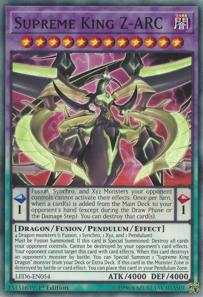 Supreme King Z-ARC, Legendary Duelists: Magical Hero · LED6-EN054