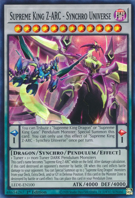 Supreme King Z-ARC - Synchro Universe, Legacy of Destruction · LEDE-EN100