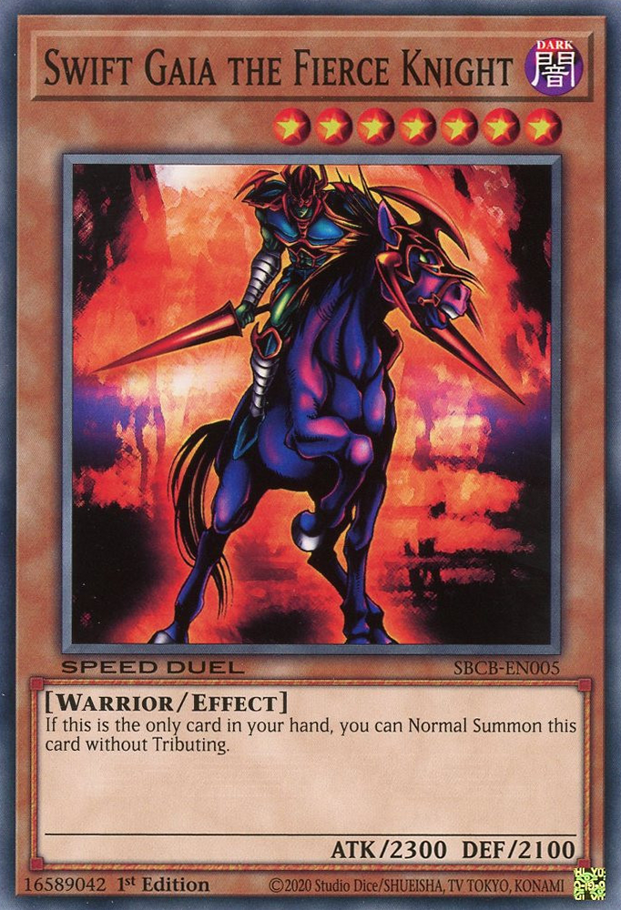 Swift Gaia the Fierce Knight, Speed Duel: Battle City Box · SBCB-EN005