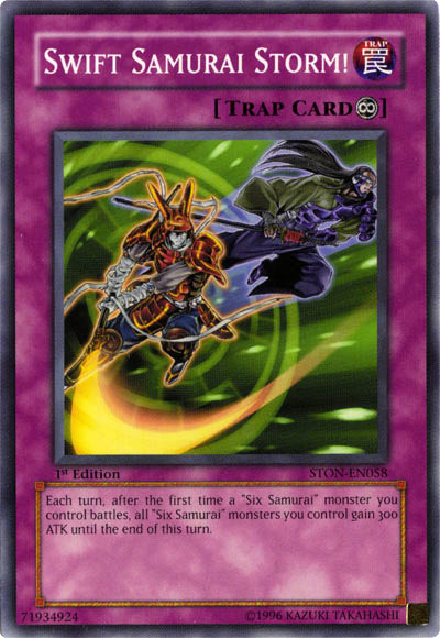 Swift Samurai Storm!, Strike of Neos Sneak Peek Participation Card · STON-EN058