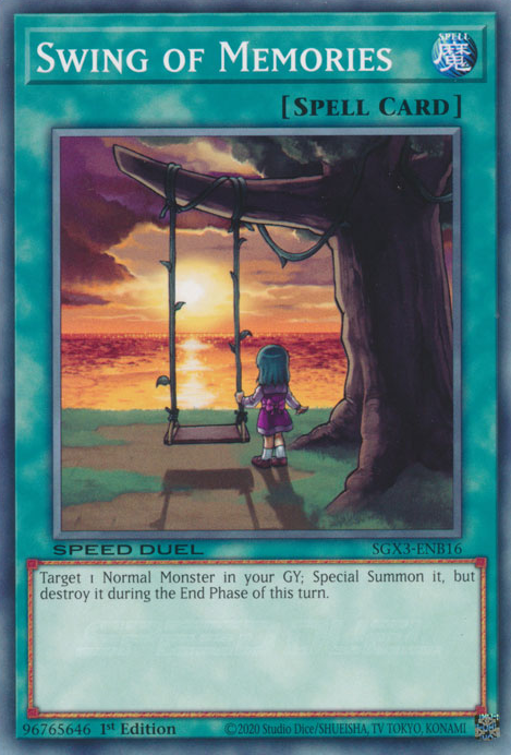 Swing of Memories, Speed Duel GX: Duelists of Shadows · SGX3-ENB16