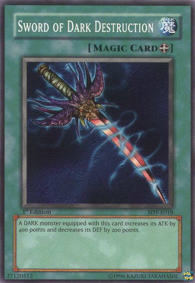 Sword of Dark Destruction, Summoned Skull Sample promotional card · SDY-E018