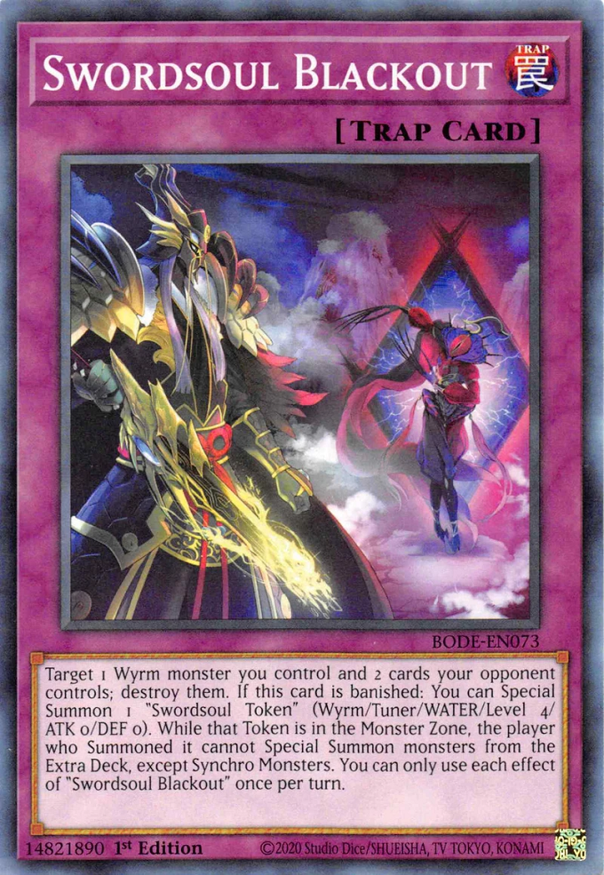 Swordsoul Blackout, Burst of Destiny · BODE-EN073