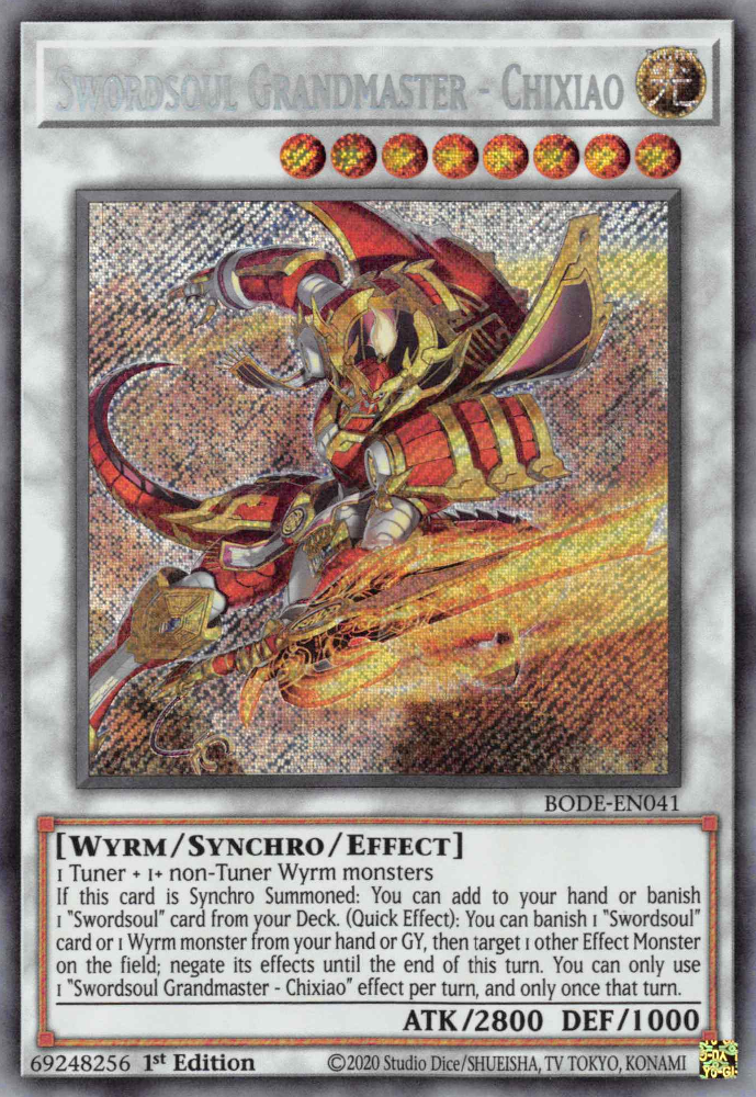 Swordsoul Grandmaster - Chixiao, Burst of Destiny · BODE-EN041