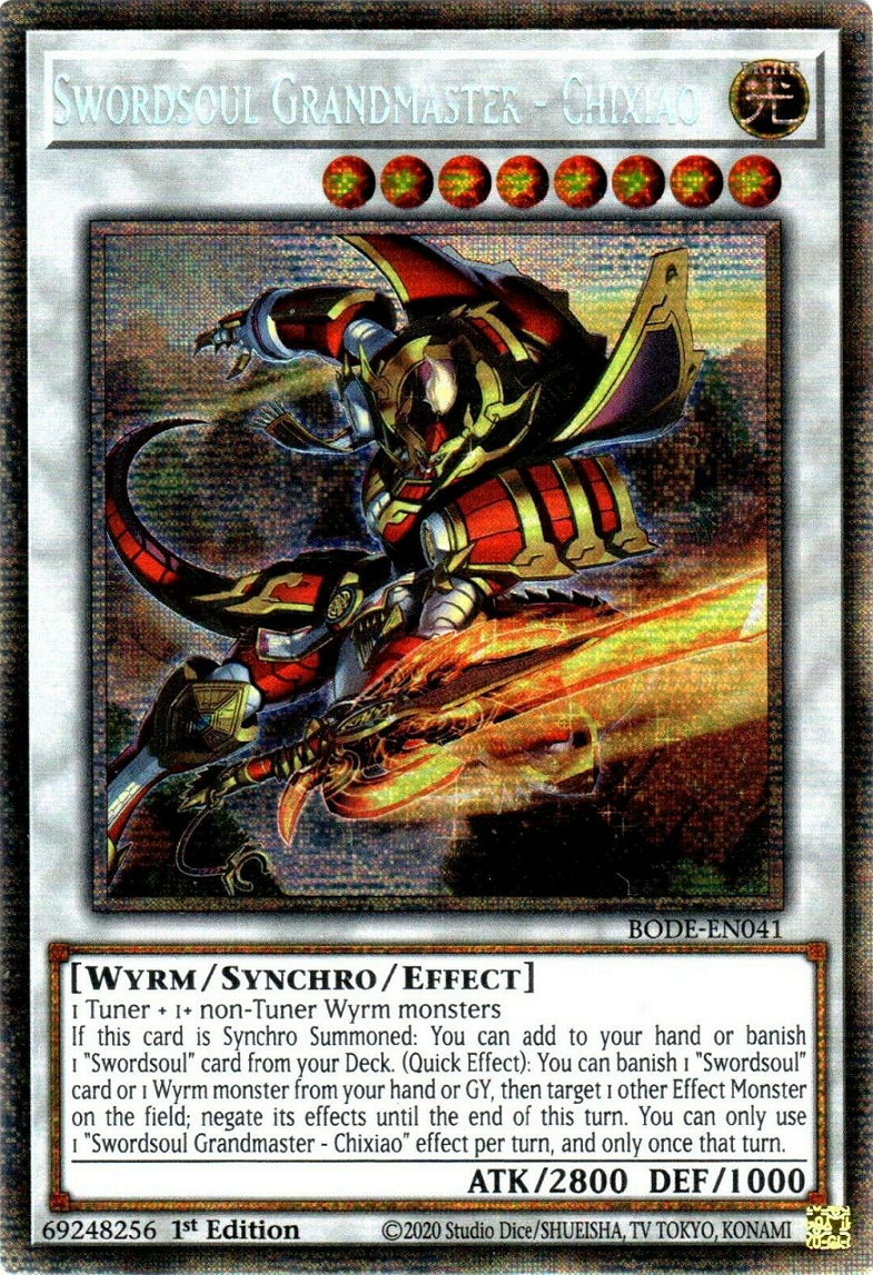 Swordsoul Grandmaster - Chixiao, Burst of Destiny · BODE-EN041