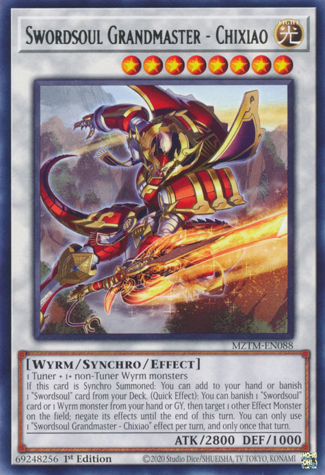 Swordsoul Grandmaster - Chixiao, Maze of the Master · MZTM-EN088