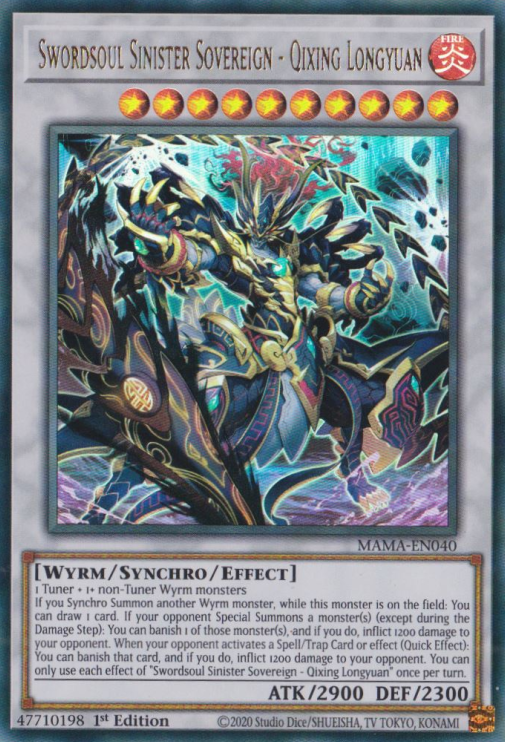 Swordsoul Sinister Sovereign - Qixing Longyuan, Magnificent Mavens · MAMA-EN040