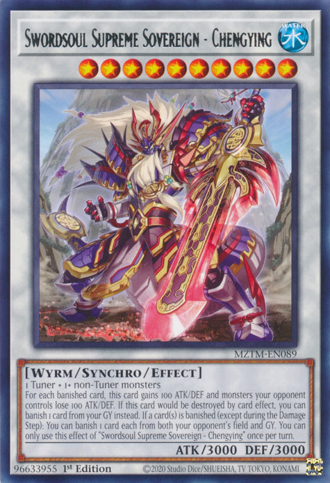 Swordsoul Supreme Sovereign - Chengying, Maze of the Master · MZTM-EN089