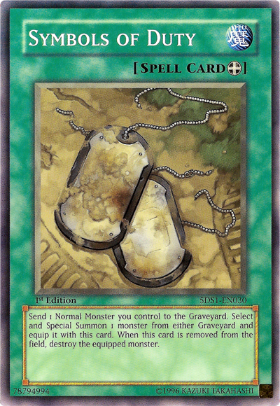 Symbols of Duty, Starter Deck: Yu-Gi-Oh! 5D's · 5DS1-EN030