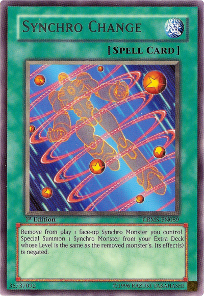 Synchro Change, Crimson Crisis Sneak Peek Participation Card · CRMS-EN089