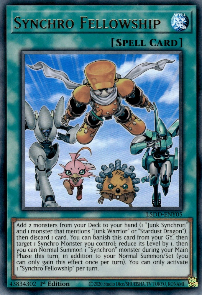 Synchro Fellowship, Legendary 5D's Decks · L5DD-ENY05