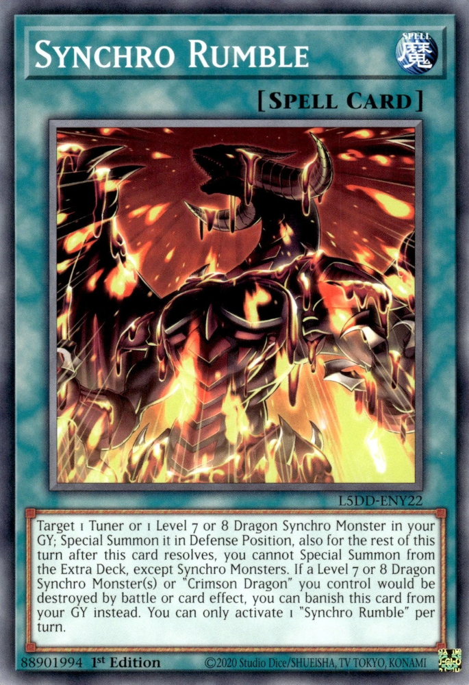 Synchro Rumble, Legendary 5D's Decks · L5DD-ENY22