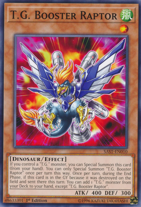 T.G. Booster Raptor, Savage Strike Sneak Peek Participation Card · SAST-EN010