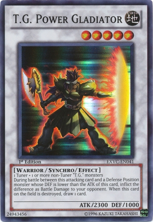 T.G. Power Gladiator, Extreme Victory Sneak Peek Participation Card · EXVC-EN041