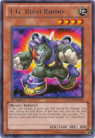 T.G. Rush Rhino, Extreme Victory Sneak Peek Participation Card · EXVC-EN021