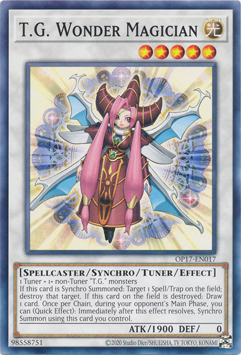 T.G. Wonder Magician, OTS Tournament Pack 17 · OP17-EN017