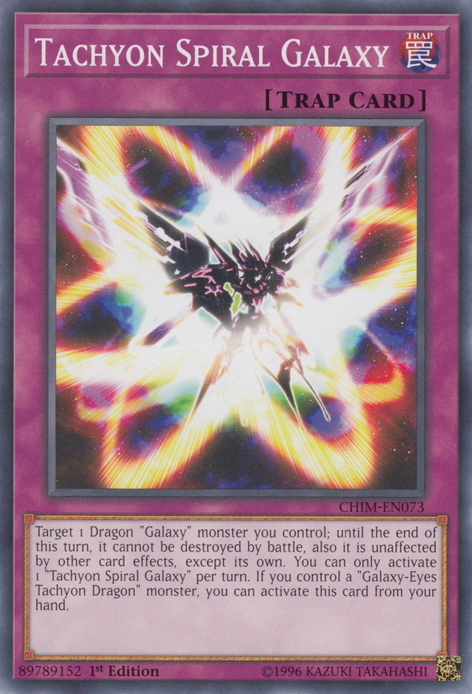 Tachyon Spiral Galaxy, Chaos Impact Sneak Peek Participation Card · CHIM-EN073