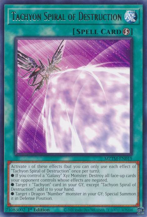 Tachyon Spiral of Destruction, Maze of the Master · MZTM-EN015