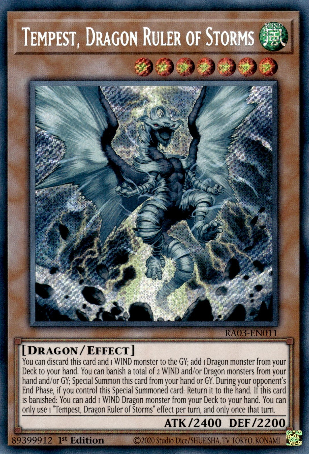 Tempest, Dragon Ruler of Storms, Quarter Century Bonanza · RA03-EN011