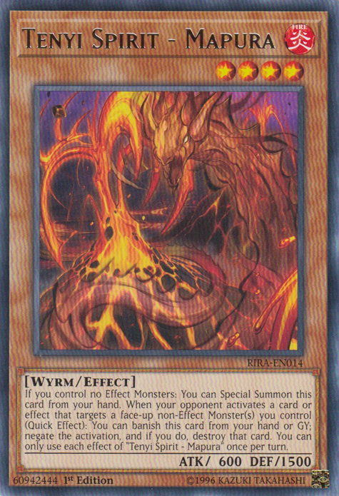 Tenyi Spirit - Mapura, Rising Rampage Sneak Peek Participation Card · RIRA-EN014