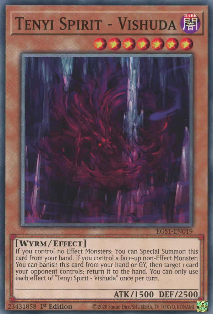 Tenyi Spirit - Vishuda, Egyptian God Deck: Slifer the Sky Dragon · EGS1-EN019